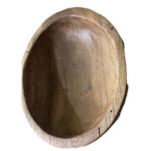 Small‎ Teak Wooden Bowl Brown Small Artistic Offering Earth Table 3 Legs